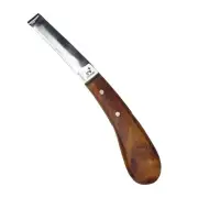 Hoof Knife Curved Blade Farrier Tool W/ Wooden Handle Trimming Knife Livestock