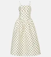 [Self-Portrait] Self-Portrait Polka-dot taffetta corset dress AU 14 white