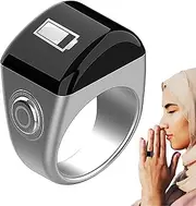 Prayer Counter, Smart Finger Counter for Prayer with Clear Display, Digital Size Counter | 5 Prayer Time Reminders Ring, Electronic Counter Displays Time, Recall