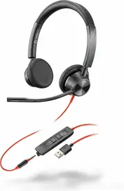 HP POLY Blackwire 3325 USB-A Headset Wired Head-band Office/Call center USB Type-A Black