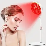 Red Light Lamp with Base, 940nm&850nm&660nm Infrared Light Lamps with Timer, 3-in-1 Chip & Gooseneck Adjustable Design, 100LED Red Light Lamp for Home Use