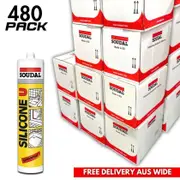 Soudal 121054 Silicone U Transparent 280ml (480 Pack) - Free Delivery Aus Wide