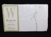 WAMSUTTA Supercale Plus Sheet Twin Flat WHITE USA NEW in PKG