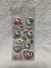 Sanrio 2005 Hello Kitty Pink Angel Sticker Stationary Trinket Plush
