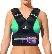 Empower Weighted Vest for Women - Ideal Body Vest for Adding Resistance Intensity to Workouts -Fixed 8lbs or Adjustable 10 to 16lbs