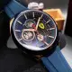 FERRARI44mm圓形寶藍精鋼錶殼寶藍色錶盤矽膠寶藍錶帶款FE00049
