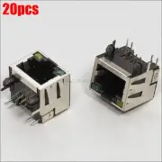 20Pcs Network CAT5 RJ45 RJ50 Led Router Socket Port Jack Ic New ml