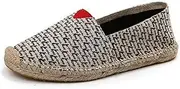 [ZIRIA] Women Summer Linen Breathable Casual Flats Shoes Mens Espadrilles Loafers Canvas Shoes Fisherman Driving Footwear