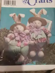 Simplicity Pattern #7020~32" Stuffed Bunny Rabbit Doll Toy w/Clothes Easter~UC