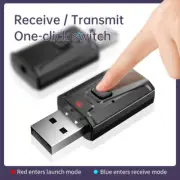 Mini USB Bluetooth 5.0 Transmitter Receiver Stereo Adapter 3.5mm AUX For T.JO