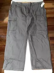 Duluth Trading Men's Fire Hose Fleece-Lined Relaxed Fit Pants Magnet Grey 44X32