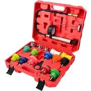 18PCS Universal Radiator Pressure Tester, Pressure Leak Test Tool kit for Lea...