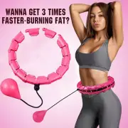 Knots Smart Hula Fitness Hoop Detachable Hoops Weight Hoola Hoops AU