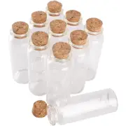 48 pieces 30*80mm 40ml Glass Bottles with Cork Stopper for Wedding Favors Gifts