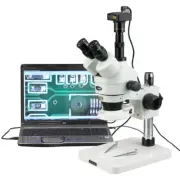 AmScope 3.5X-180X Manufacturing Zoom Stereo Microscope + 144-LED + 5MP Camera