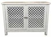 MF Raffles Recycled Elm Timber 2 Door Cabinet
