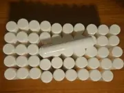 MARIA CHILD-All Natural Lip Balm-Bulk-Chapstick 48 Count-WHITE-TUBE-NEW!