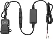 1PCS 3.1Amp Waterproof Motorcycle Dual USB Charger Kit Cable Phone Tablet GPS Charger with Cable Harness (CS-665A1)