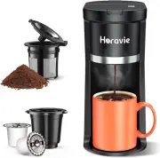 Small Single Serve Coffee Maker, Fast Brew One Cup Coffee Machine for K Cup and