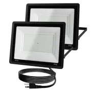 200W Flood Light Outdoor,23500LM Super Bright Floodlight Outside Work Lightwi...