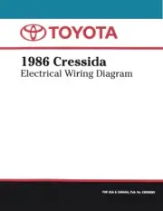 1986 Toyota Cressida Wiring Diagrams Schematics Layout Factory OEM