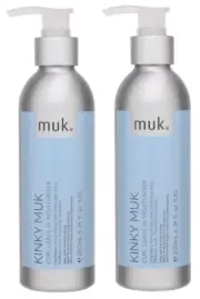 2x MUK Kinky Muk Curl Leave in Moisturiser 200ml