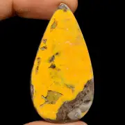 Natural Bumble Bee Jasper Pear Shape Cabochon Gemstone 41 Ct. 44X23X4 mm A-4175