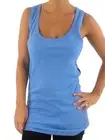 O'neill Tank Top Piri Light Blue Crew Neck Perforated