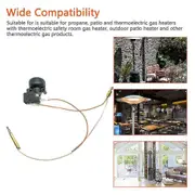 Thermocouple and Tilt Switch for Heater - Thermocouple and Dump Switch for Propane Heater Heater Outdoor Gas Heater, Thermocouple Repair Kit for Heate