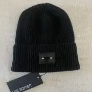 Neil Barrett Pierced Wool Beanie Hat - OS Made In Italy