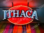 Ithaca Beer Custom Neon Signs Bar Man Cave Restaurant Artwork Visual 24"x20"