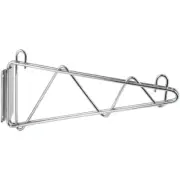 Back of House Shelving Wall Mount Brackets Chrome Plated 1 Pair Silver 18 Inch