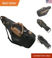 Modern Soft Saxophone Case with Adjustable Straps & 3 Rubber Feet for Stability
