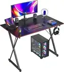 Gaming Desk 32 Inch PC Computer Desk, Home Office Table Gamer Workstation