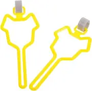 ibasenice 2pcs Dog Poop Bag Holder Dog Waste Bag Holder Poop Bag Holder For Leash Attachment For Garbage Bag Dispenser Hands Garbage Bag Holder Yellow