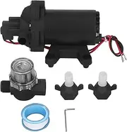 FLEXMAN DC12V Diaphragm Pump, 8.4L 60PSI 3.5GPM Highly Effective Multipurpose Water Pump, Electric Air Pump for Rvs, Ships, Irrigation, Sprinklers, Faucets
