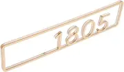 ANDRESLAD Creative House Number Sign Address Plaque Stylish Door Number for Mailboxes Walls Decor Finish