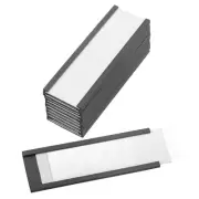 10 Pcs Magnetic Label Holder 3" x 1" with Paper Inserts C Channel
