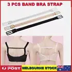 3PCS Lady Nonslip Elastic Adjustable Band Bra Strap Holder Strap Racer Back Clip