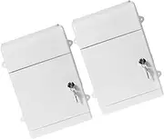 GARIOUANS Small Raffle Box Plastic Mailbox Set Wall Mount Rainproof Letter Box for Office Community Suggestion Collect Bin