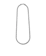 wrapped rope-chain necklace One size SILVER