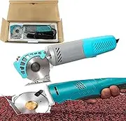 Fabric Circular Knife Cutter, Electric Rotary Fabric Cutter, Automatic Sharpening, for Cutting Carpets, Chiffon, Leather, Cardboard, Low Noise, Light Vibration,A