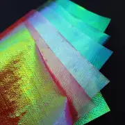 6 colors Thick Fly Tying Embossed Rainbow Film Shrimp Nymph Fly Tying Materials