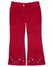 GYMBOREE~HOLIDAY PANDA RED CORDUROY CORDS PANTS~4~NWT