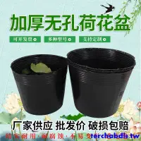 在飛比找蝦皮購物優惠-爆款特惠*荷花盆加厚一次性黑色塑料無孔碗蓮盆水生植物育苗盆睡