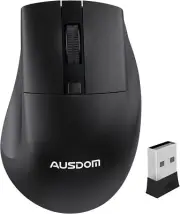 AUSDOM Wireless Mouse for Laptop - Computer Mouse with 2.4G USB Mini Receiver...