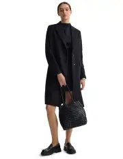 [Oxford] Ruby Wool Coat in Black