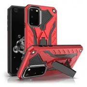 For Samsung Galaxy S20 Case, Armour Strong Shockproof Tough Cover with Kickstand, Red