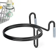 Shopping Cart Cup Holder Attachment | Portable Bottle Holder for Cart,Non-Slip Drinking Storage Stand for Supermarket Airport Warehouse Beach