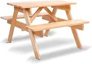 Keezi Kids Wooden Picnic Bench Set